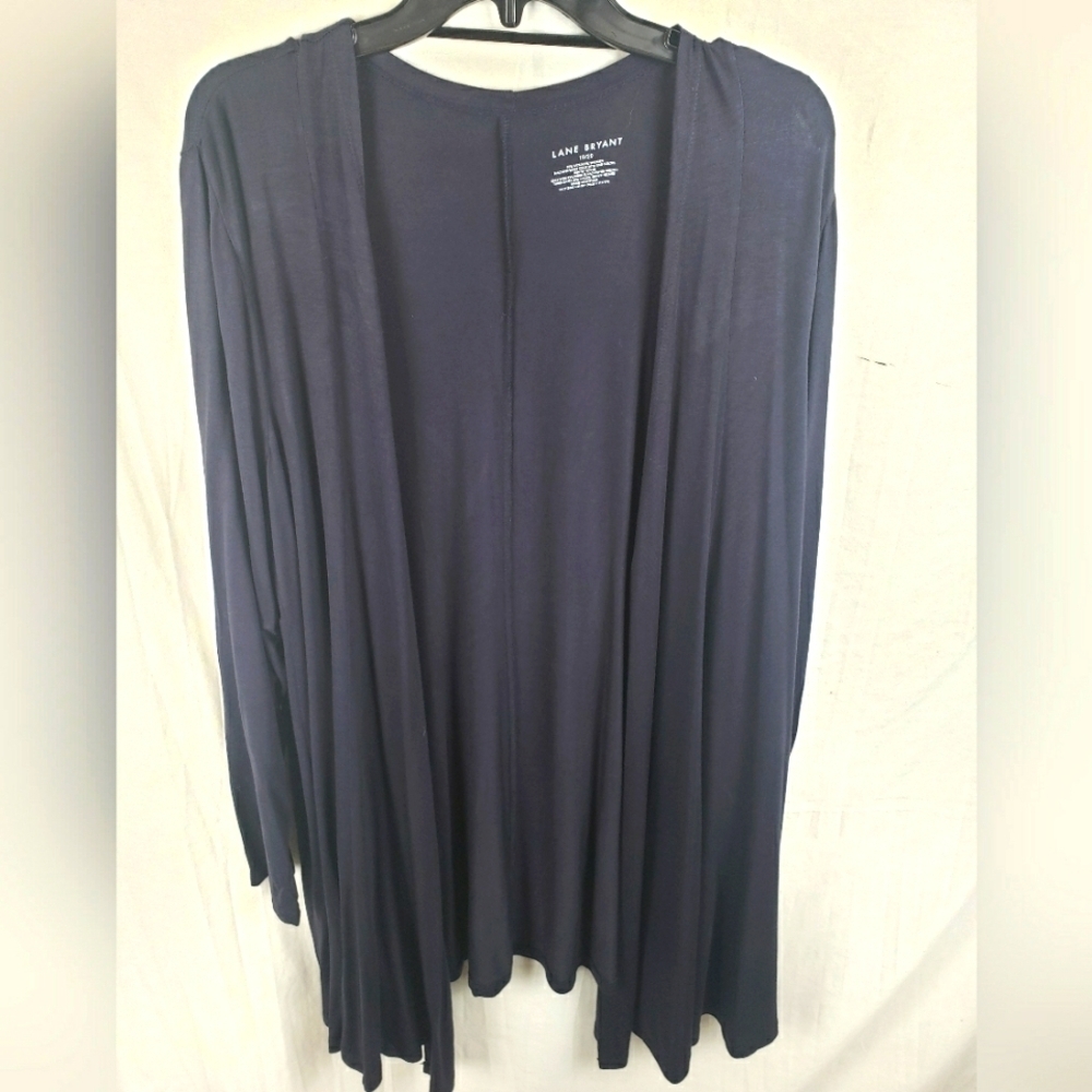 Lane Bryant Navy Long Sleeve Flowy Cardigan Spring Sz 18-20